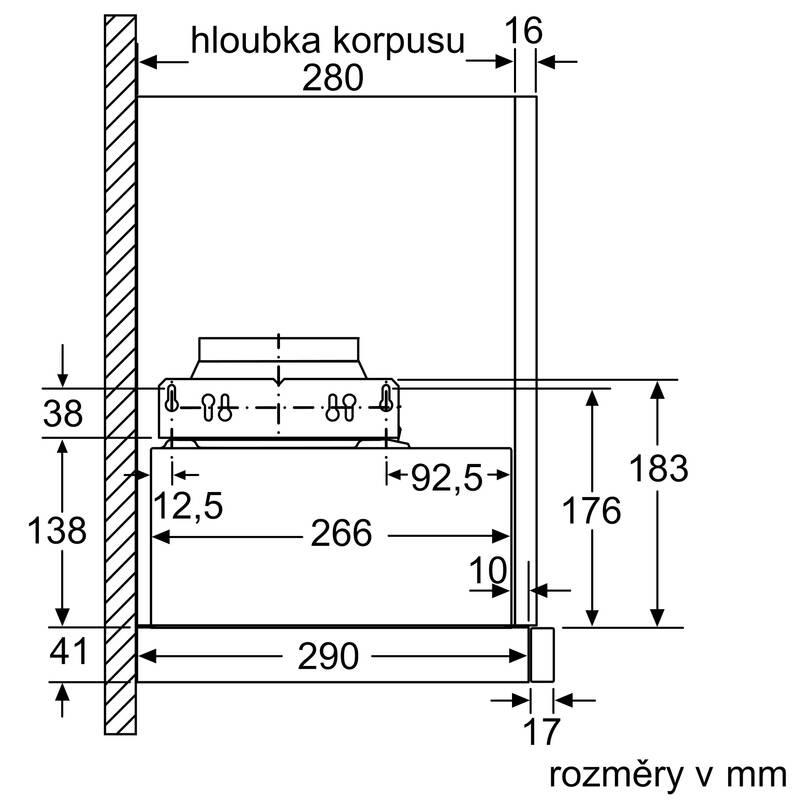 Odsavač par Bosch Serie 2 DFL063W56 stříbrný