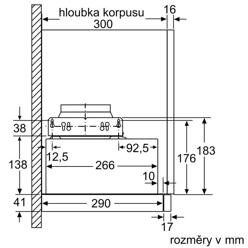 Odsavač par Siemens iQ100 LI63LA526 stříbrný, Odsavač, par, Siemens, iQ100, LI63LA526, stříbrný