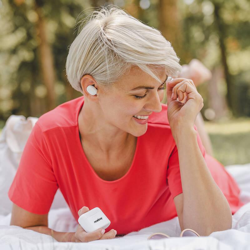 Sluchátka Niceboy HIVE Podsie bílá