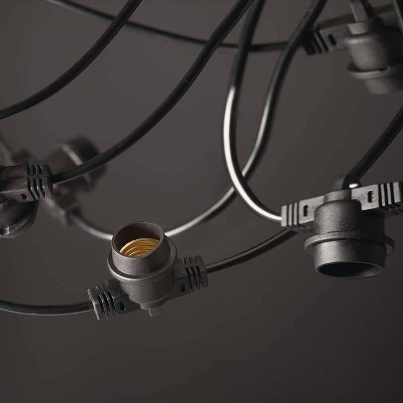 Spojovací řetěz EMOS na 10 žárovek E27 s adaptérem