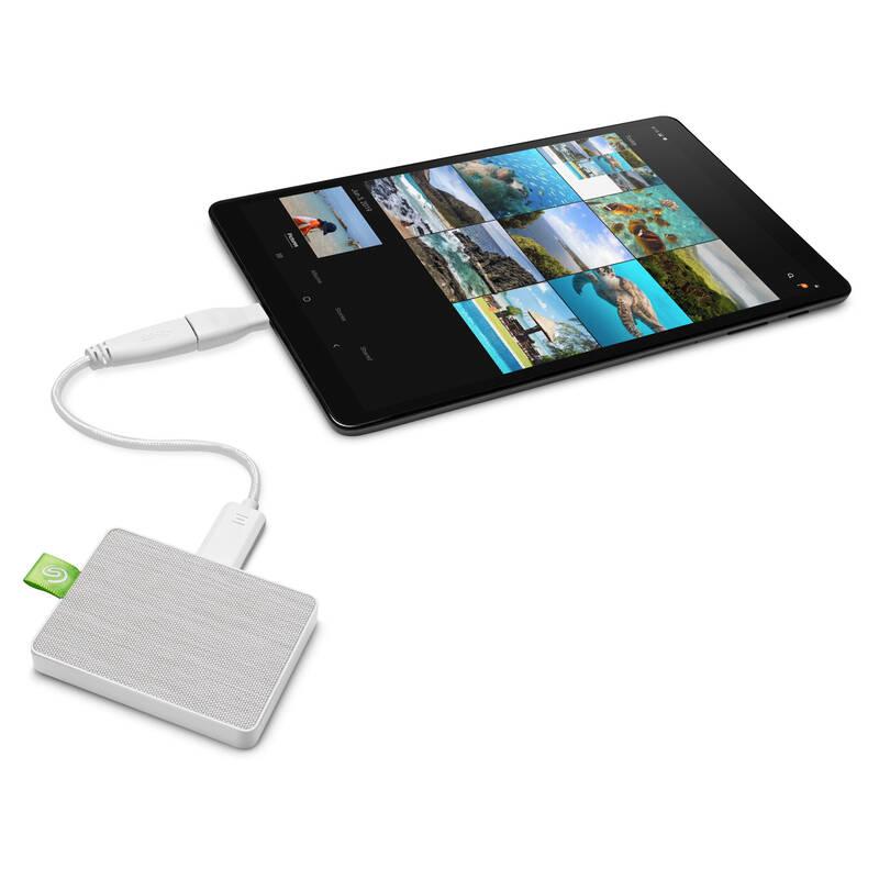 SSD externí Seagate Ultra Touch 1TB, USB 3.0 bílý