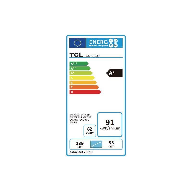 Televize TCL 55P610 černá, Televize, TCL, 55P610, černá