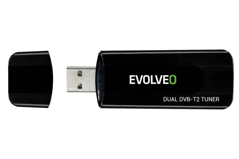 TV tuner Evolveo Venus T2, 2x HD DVB-T2 USB, TV, tuner, Evolveo, Venus, T2, 2x, HD, DVB-T2, USB
