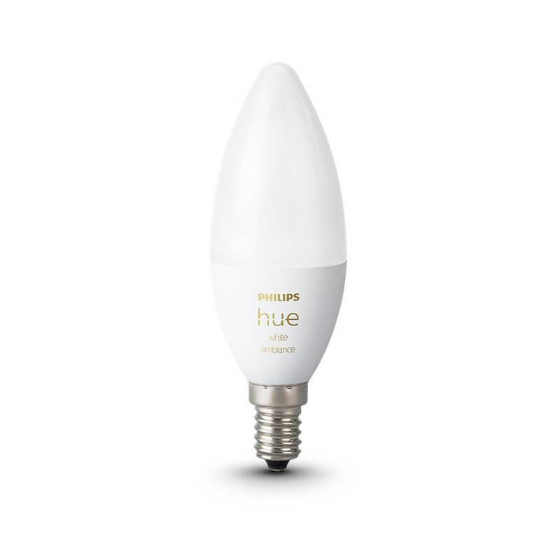 Žárovka LED Philips Hue Bluetooth, 6W, E14, White Ambiance, 2ks