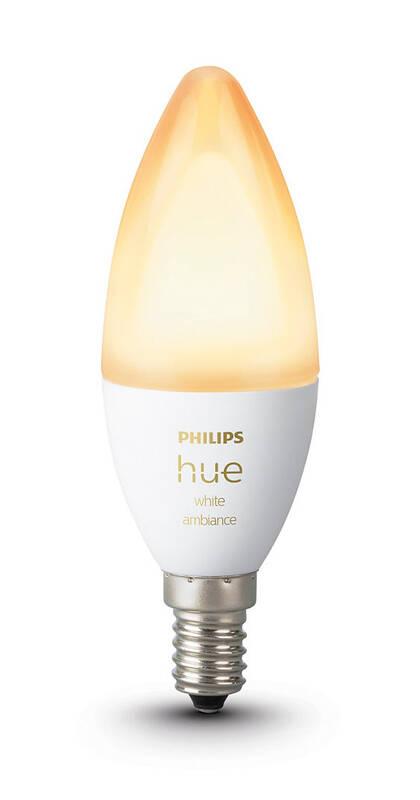 Žárovka LED Philips Hue Bluetooth, 6W, E14, White Ambiance