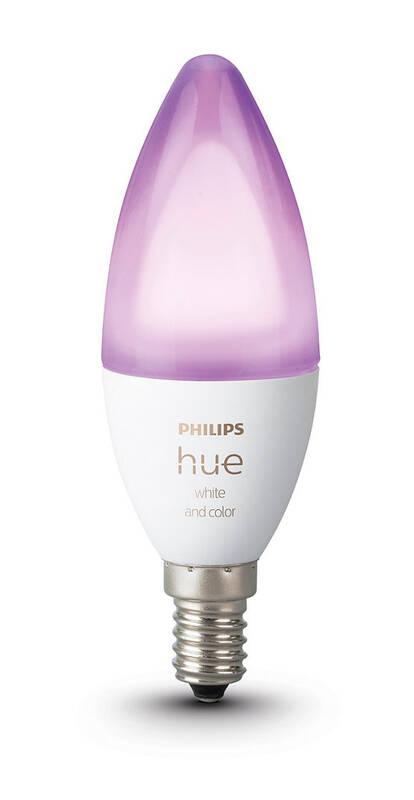 Žárovka LED Philips Hue Bluetooth, 6W, E14, White and Color Ambiance, 2ks