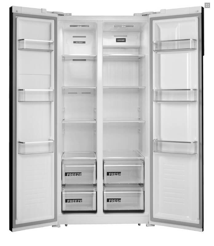 Americká lednice Concept LA7383wh bílá