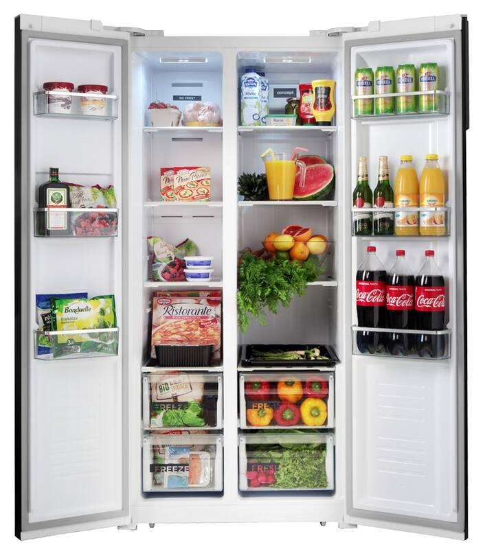 Americká lednice Concept LA7383wh bílá