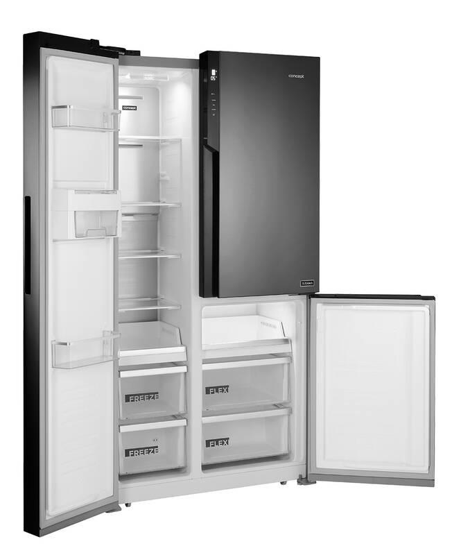 Americká lednice Concept TITANIA LA7791ds nerez