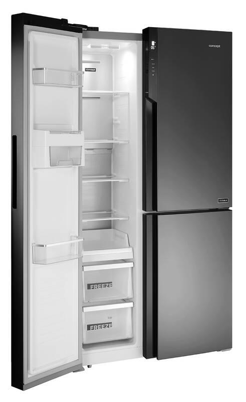 Americká lednice Concept TITANIA LA7791ds nerez