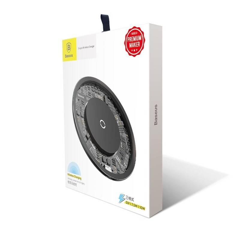 Bezdrátová nabíječka Baseus 10W - crystal