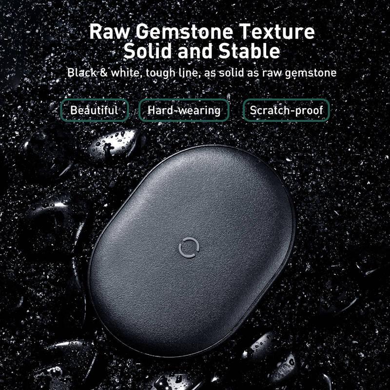 Bezdrátová nabíječka Baseus Cobble 15W černá