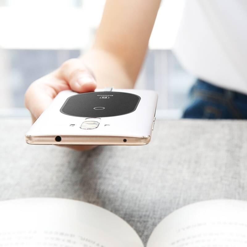 Bezdrátová nabíječka Baseus Receiver Microfiber, Micro USB béžová