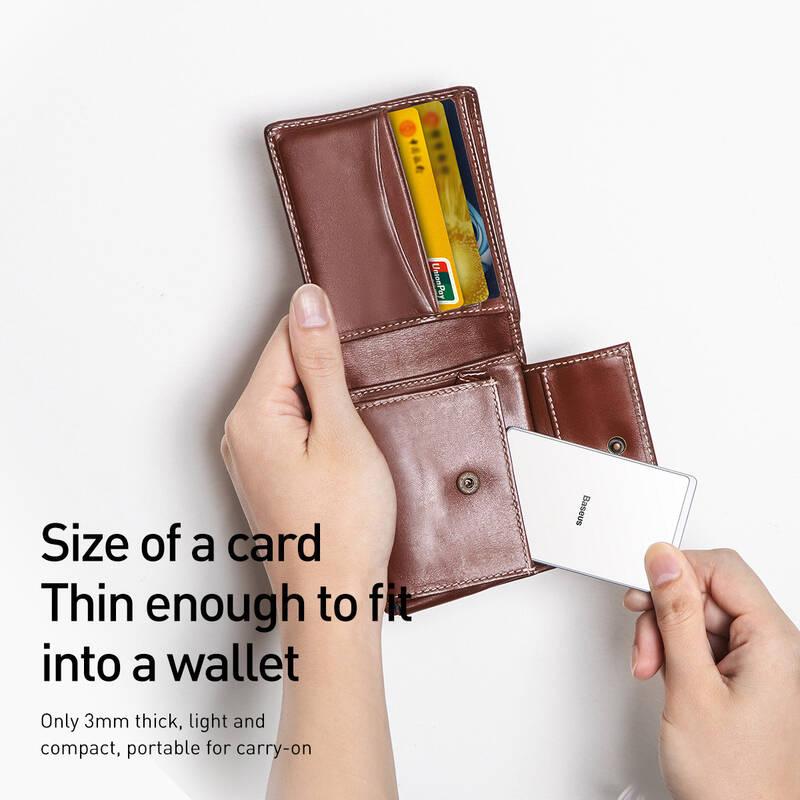 Bezdrátová nabíječka Baseus Ultra-thin Card 15W stříbrná