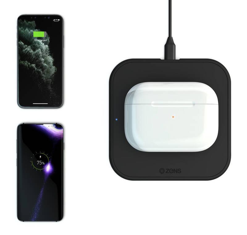 Bezdrátová nabíječka ZENS Single 10W černá