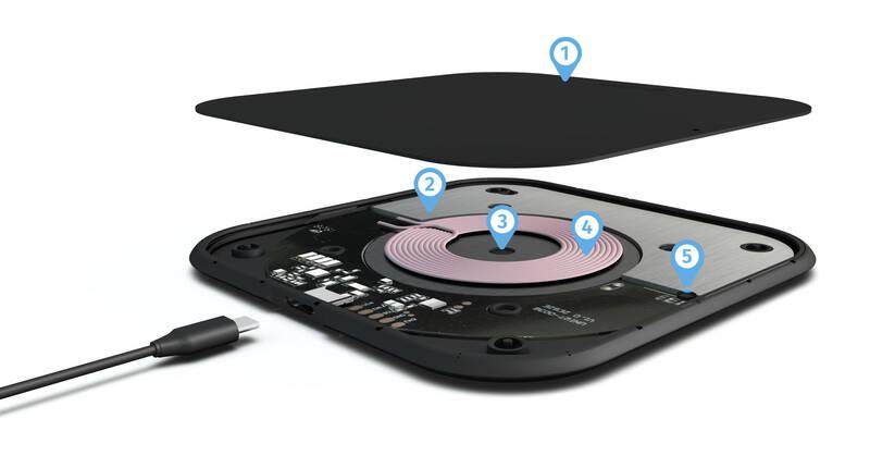 Bezdrátová nabíječka ZENS Single 10W černá