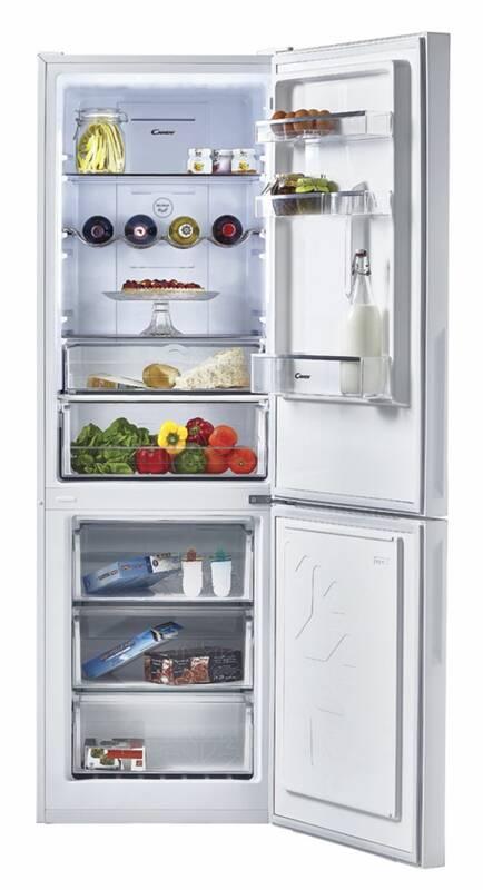 Chladnička s mrazničkou Candy CMGN 6184W bílá sklo