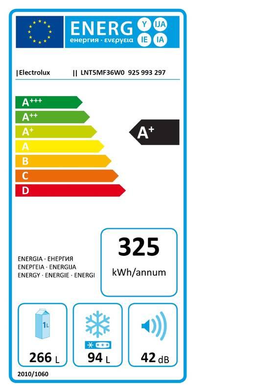 Chladnička s mrazničkou Electrolux LNT5MF36W0 bílá