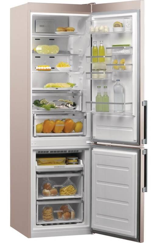 Chladnička s mrazničkou Whirlpool W Collection W9 931D B H bronzová