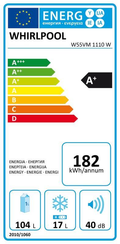 Chladnička Whirlpool W55VM 1110 W bílá