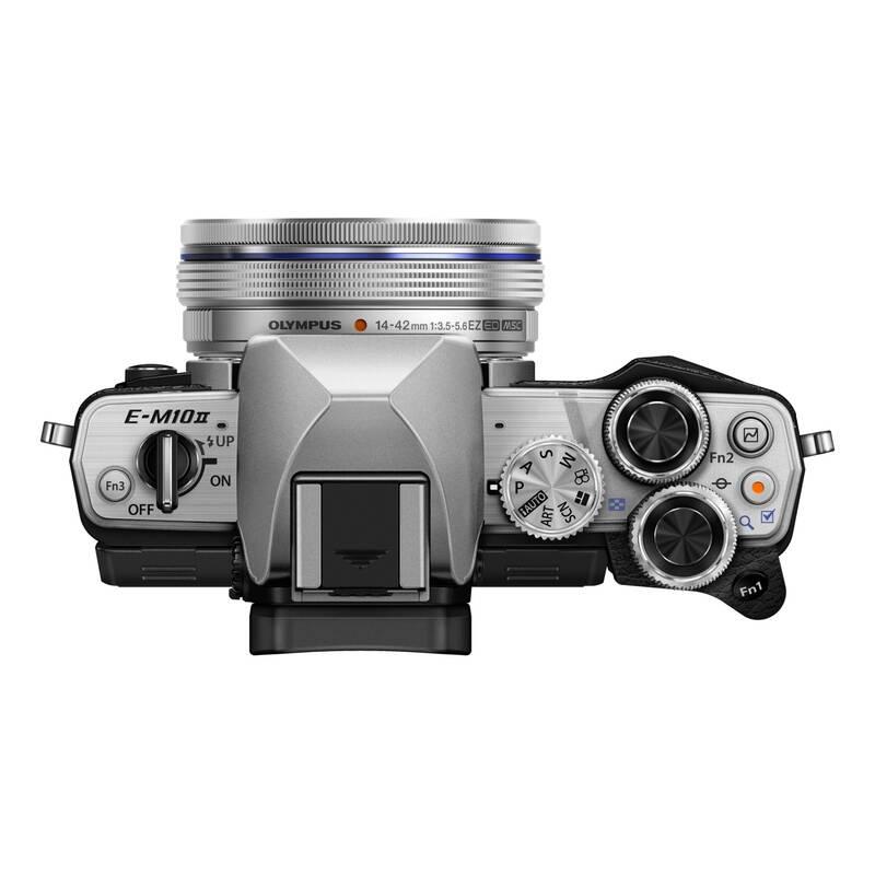 Digitální fotoaparát Olympus E-M10 Mark II 14-42 II stříbrný, Digitální, fotoaparát, Olympus, E-M10, Mark, II, 14-42, II, stříbrný