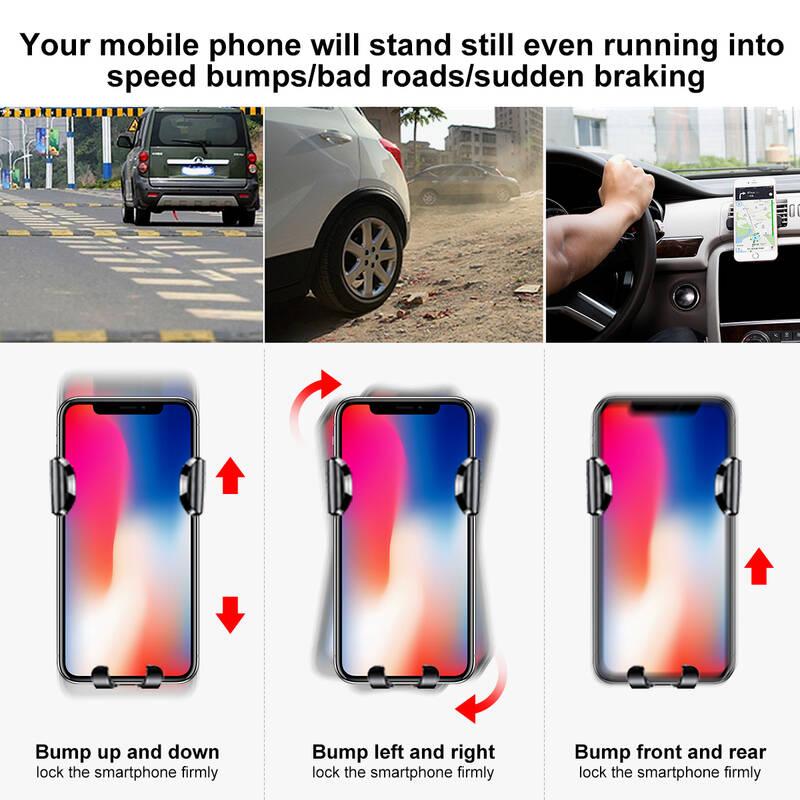 Držák na mobil Baseus Osculum Type Gravity černý