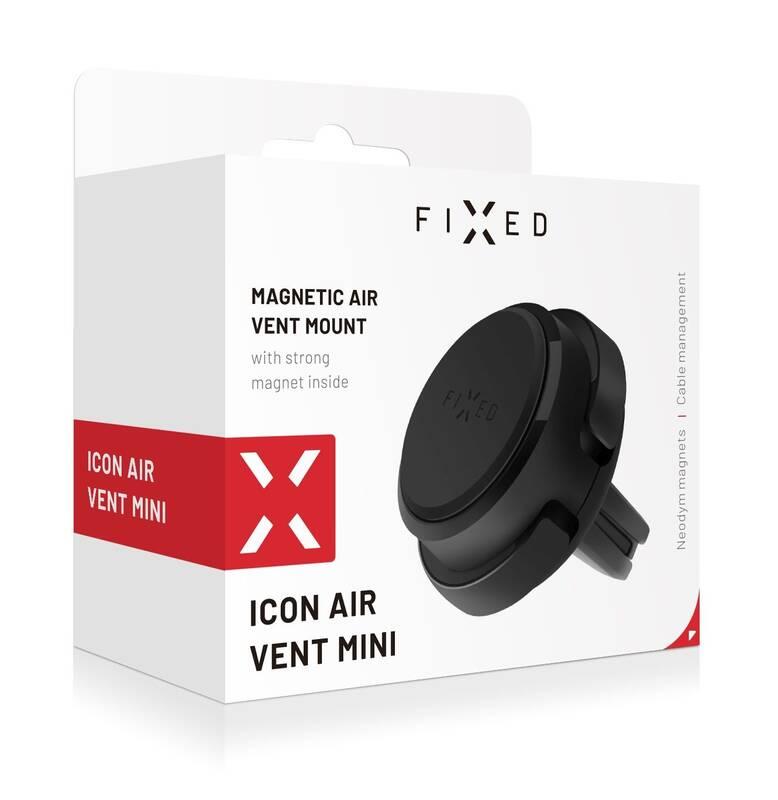 Držák na mobil FIXED Icon Air Vent Mini do ventilace černý