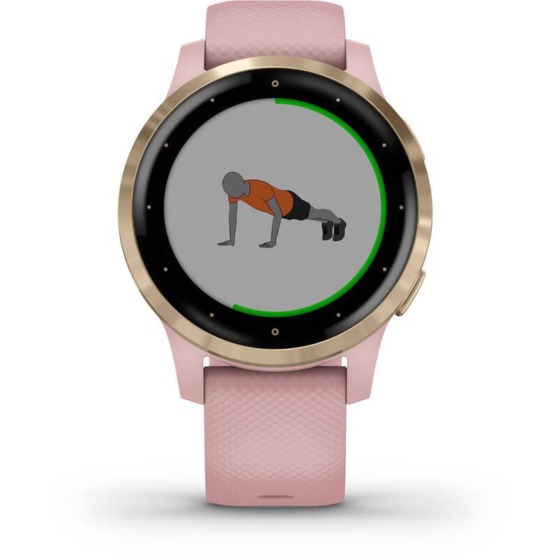 GPS hodinky Garmin vívoactive4S LightGold Pink