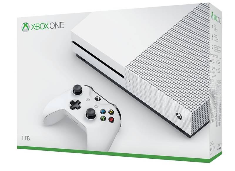 Herní konzole Microsoft Xbox One S 1 TB bílá