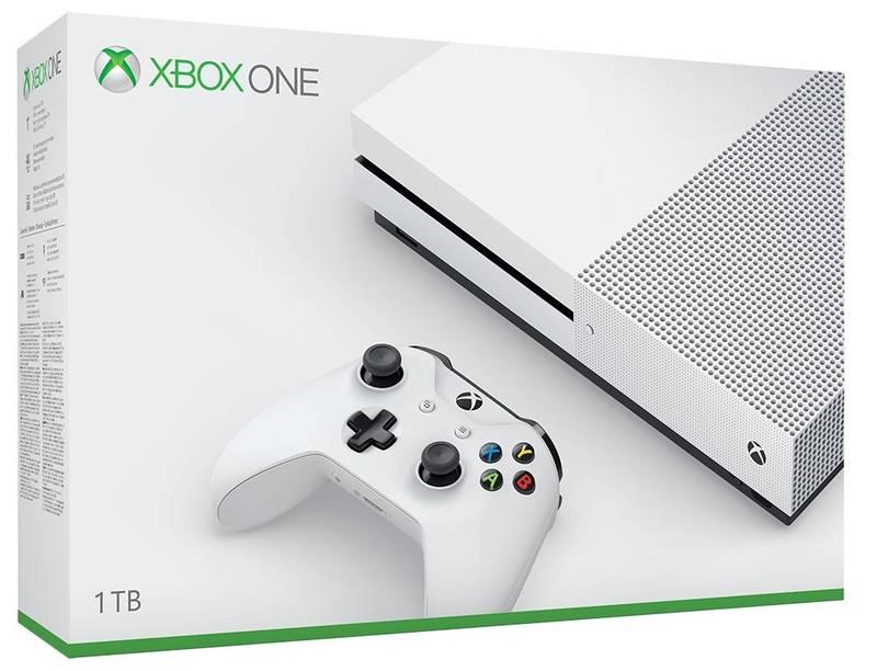 Herní konzole Microsoft Xbox One S 1 TB bílá