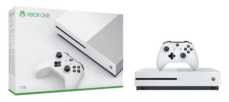 Herní konzole Microsoft Xbox One S 1 TB bílá, Herní, konzole, Microsoft, Xbox, One, S, 1, TB, bílá