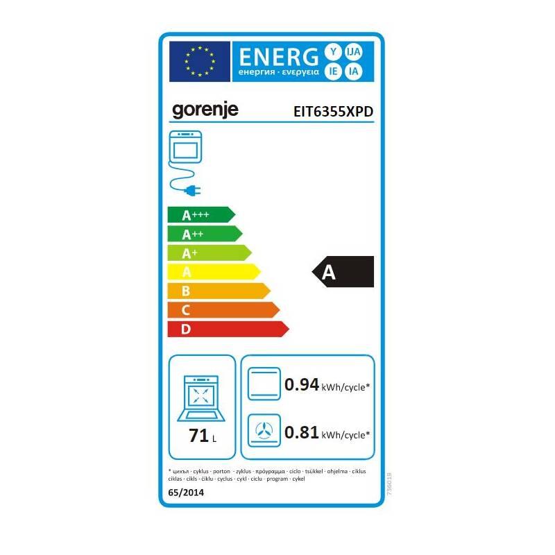 Indukční sporák Gorenje EIT6355XPD nerez