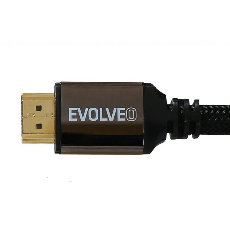 Kabel Evolveo HDMI 2.1, 8K Ultra HD, 4K, 2K a FHD, 2m černý, Kabel, Evolveo, HDMI, 2.1, 8K, Ultra, HD, 4K, 2K, a, FHD, 2m, černý