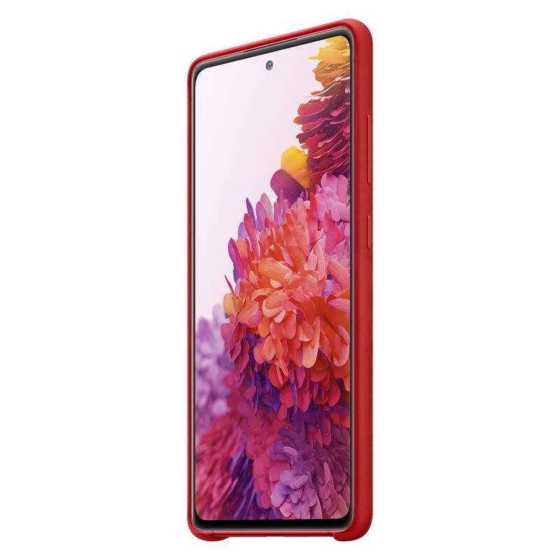 Kryt na mobil Samsung Silicone Cover na Galaxy S20 FE červený