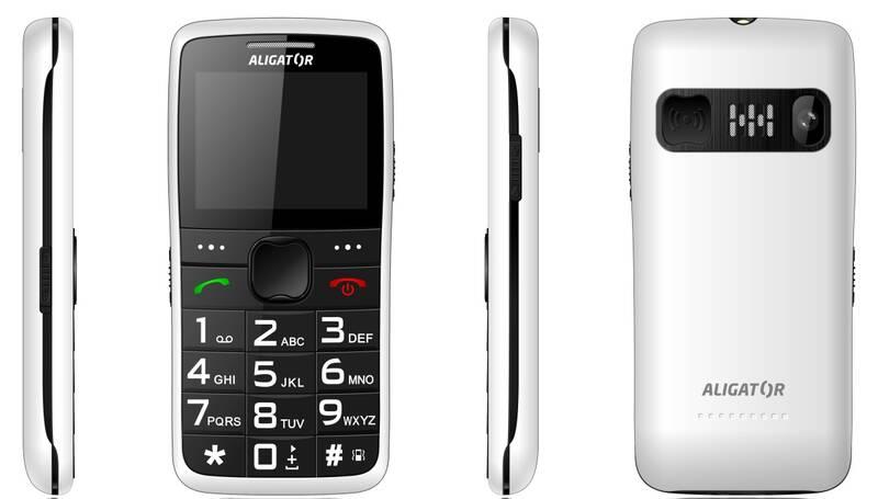 Mobilní telefon Aligator A675 Senior bílý, Mobilní, telefon, Aligator, A675, Senior, bílý