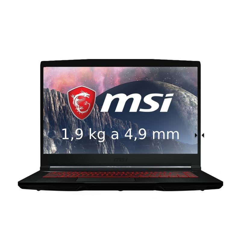 Notebook MSI GF63 Thin 10SCXR-409CZ černý, Notebook, MSI, GF63, Thin, 10SCXR-409CZ, černý