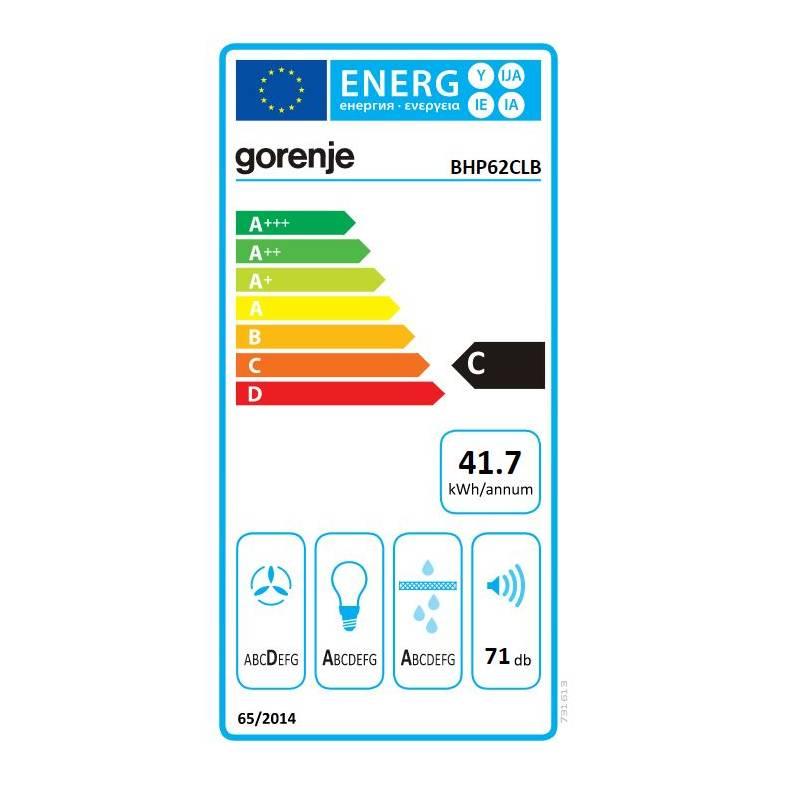 Odsavač par Gorenje Retro BHP62CLB černý