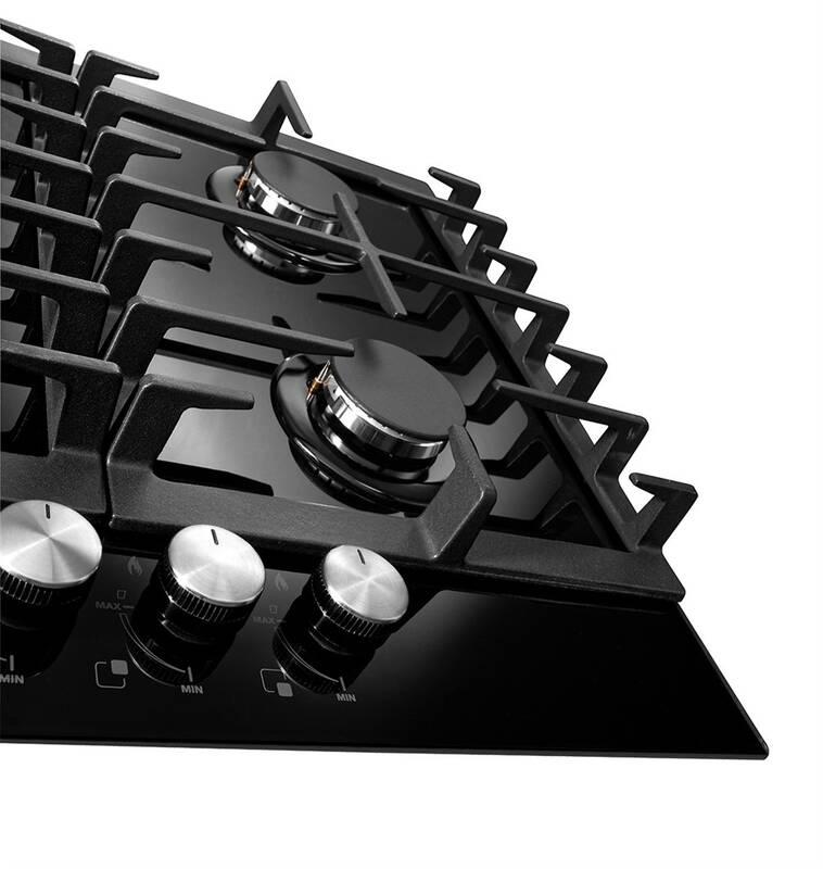 Plynová varná deska Concept Black PDV7260bc černá, Plynová, varná, deska, Concept, Black, PDV7260bc, černá