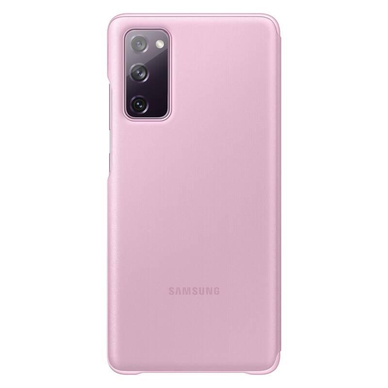 Pouzdro na mobil flipové Samsung Clear View na Galaxy S20 FE fialové