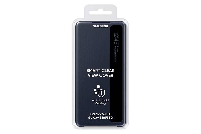 Pouzdro na mobil flipové Samsung Clear View na Galaxy S20 FE modré