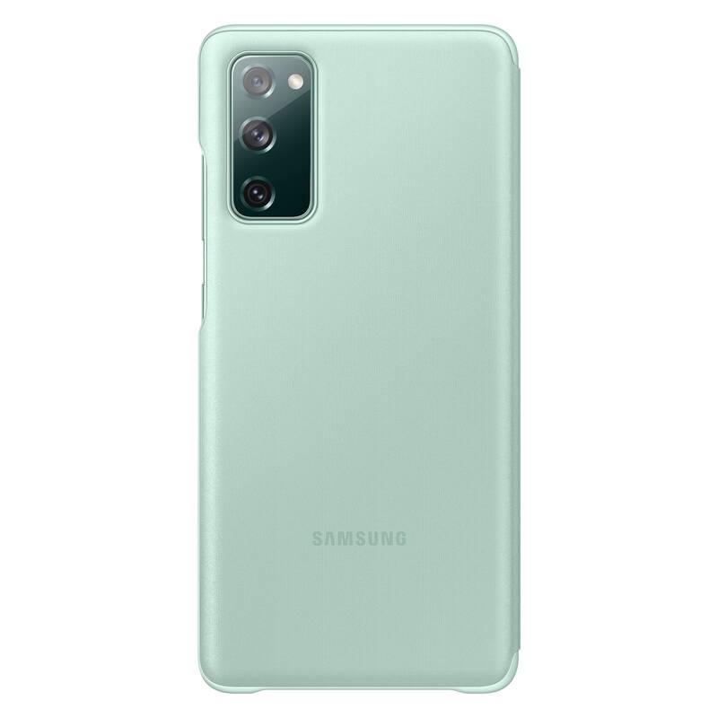 Pouzdro na mobil flipové Samsung Clear View na Galaxy S20 FE zelené