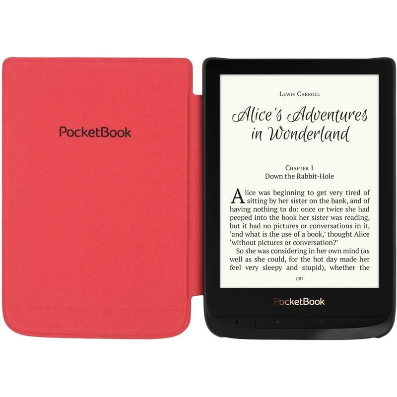 Pouzdro pro čtečku e-knih Pocket Book 616 627 632 - red flowers