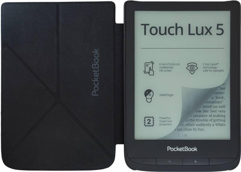Pouzdro pro čtečku e-knih Pocket Book Origami U6XX Shell O series šedé