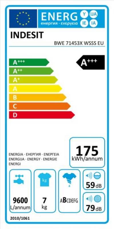 Pračka Indesit BWE 71453X WSSS EU bílá