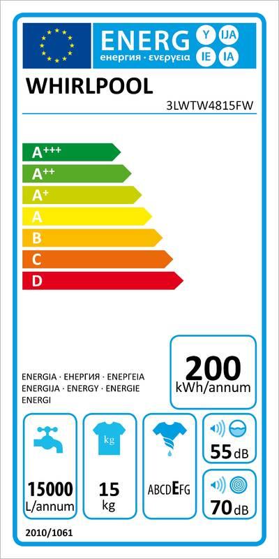 Pračka Whirlpool 3LWTW4815FW bílá