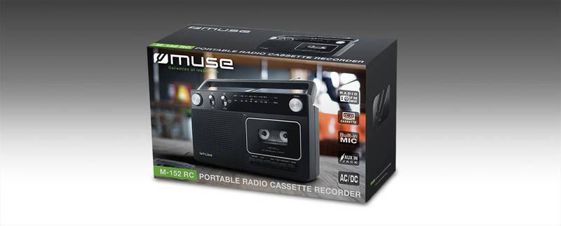 Radiomagnetofon MUSE M-152RC černý