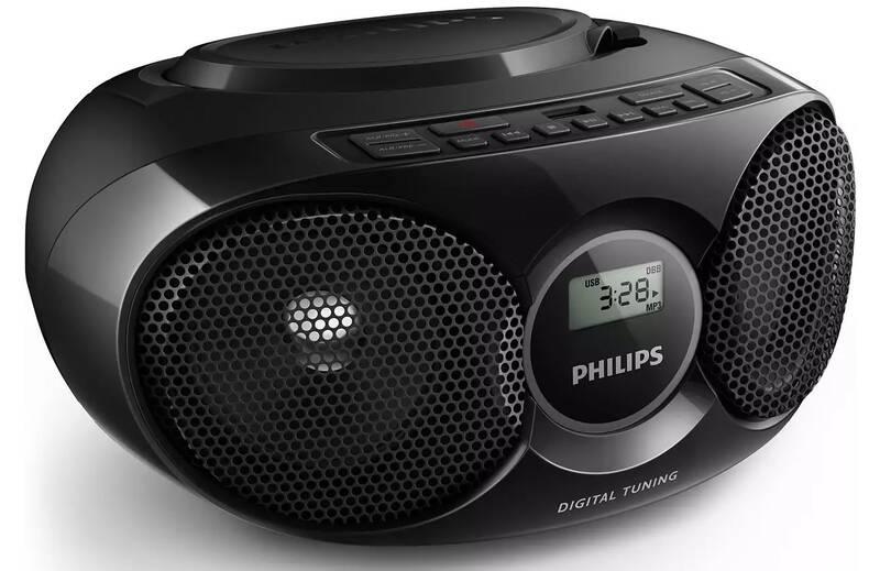 Radiopřijímač s CD Philips AZ318B černý