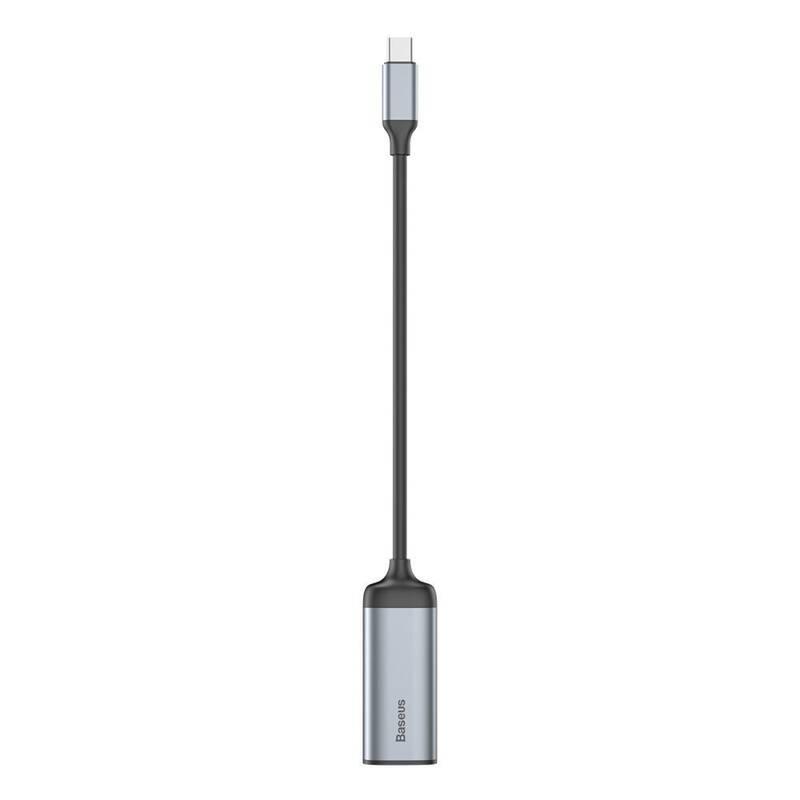 Redukce Baseus USB-C RJ45 šedá