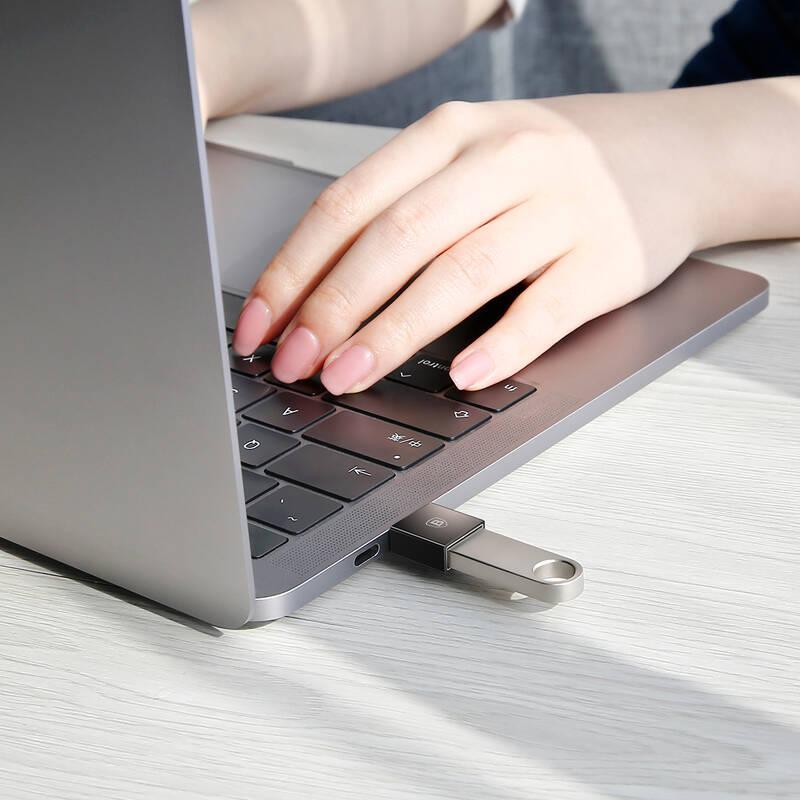 Redukce Baseus USB-C USB černá