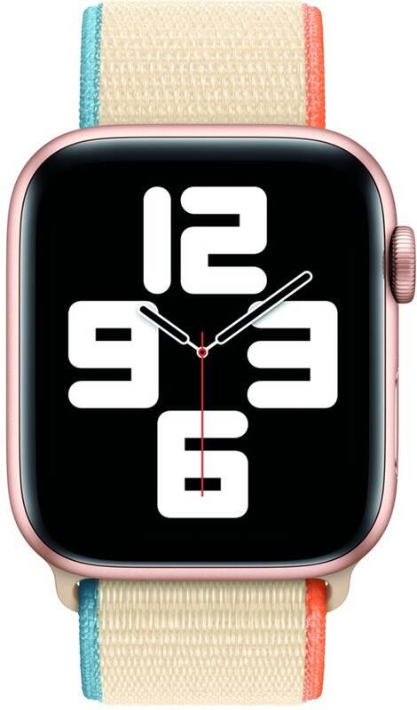 Řemínek Apple Watch 44mm smetanový provlékací sportovní, Řemínek, Apple, Watch, 44mm, smetanový, provlékací, sportovní